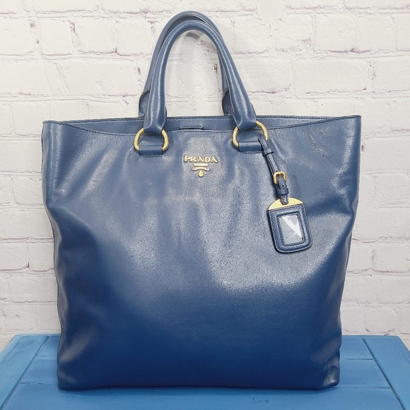 Prada Handbags - Prada Oversized Leather Satchel/Shoulder Bag